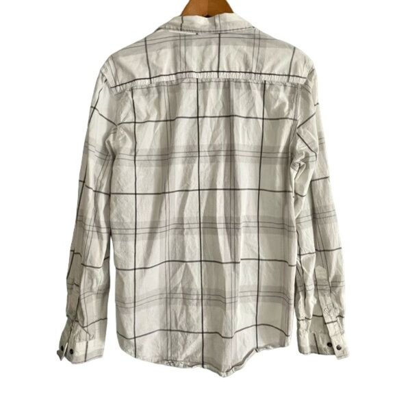 INC International Concepts Mens Long Sleeve size M Shirt Plaid Zippers detail. - Picture 5 of 5